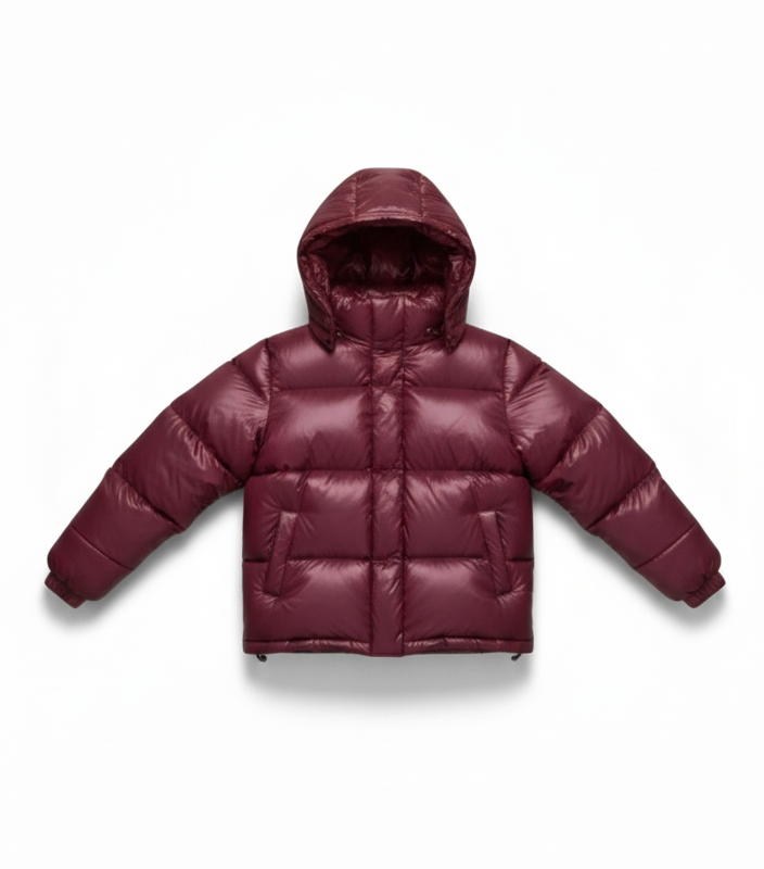 Mariah - Burgundy Puffer Jacket